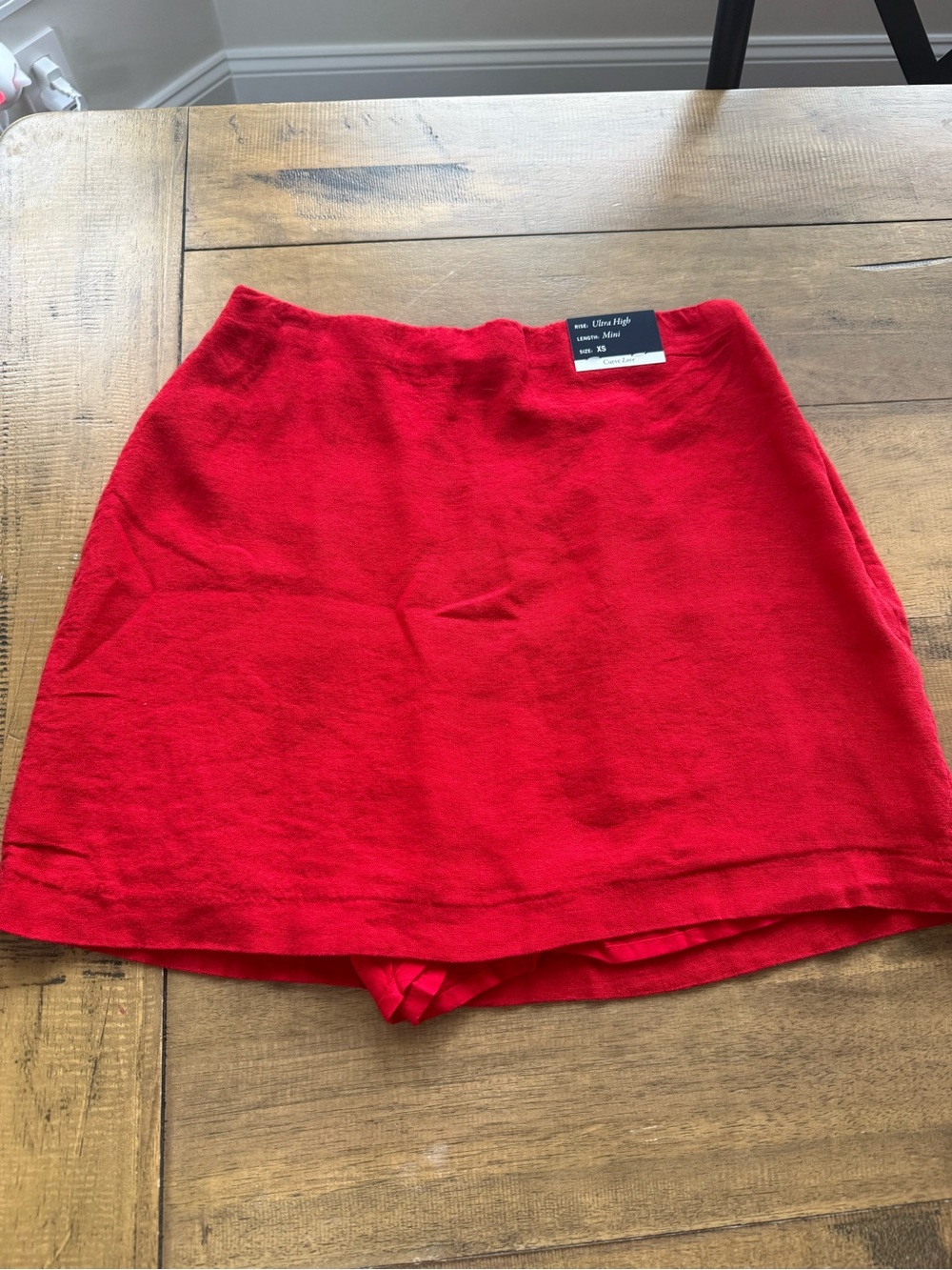 Abercrombie & Fitch Scarlett ultra high rise curve love Skort